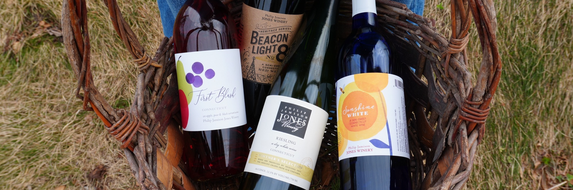 Spring Bottles In Basket