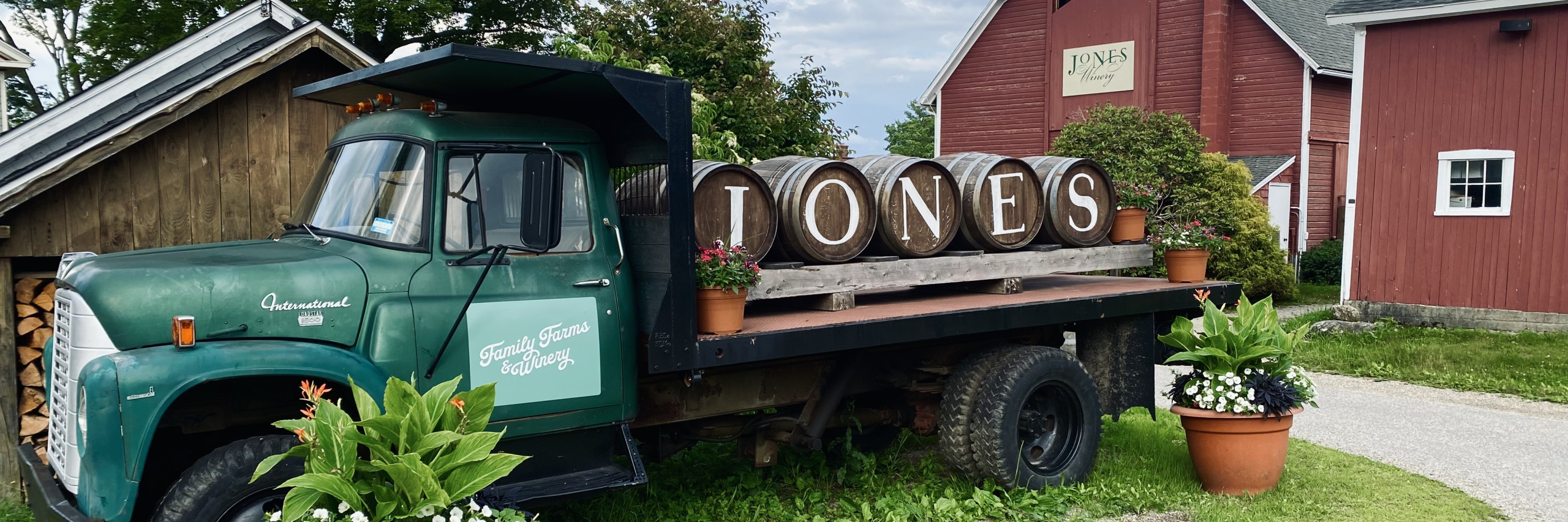 barrel truck at winery
