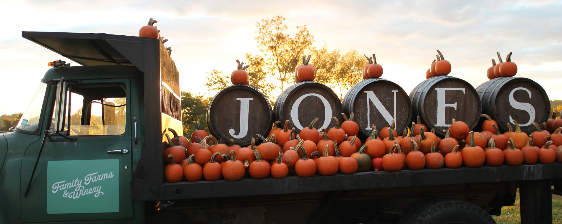Jones Barrel Truck at Sunset 