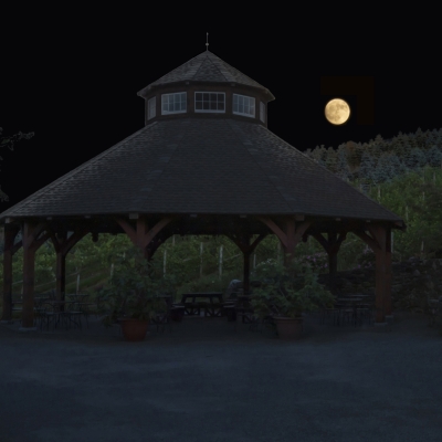 Full Moon over Pavilion