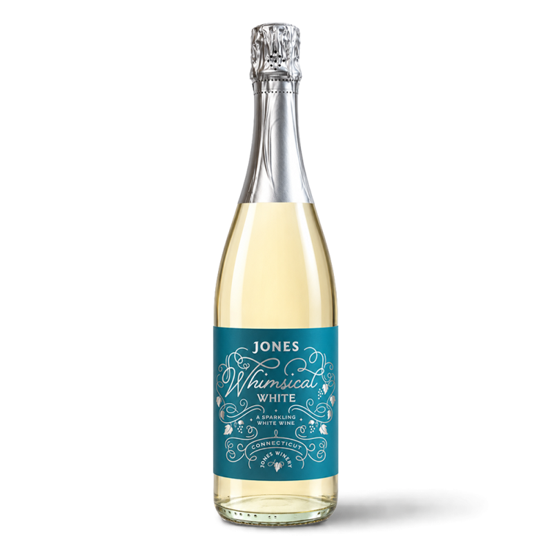 Whimsical White Wine Bottle