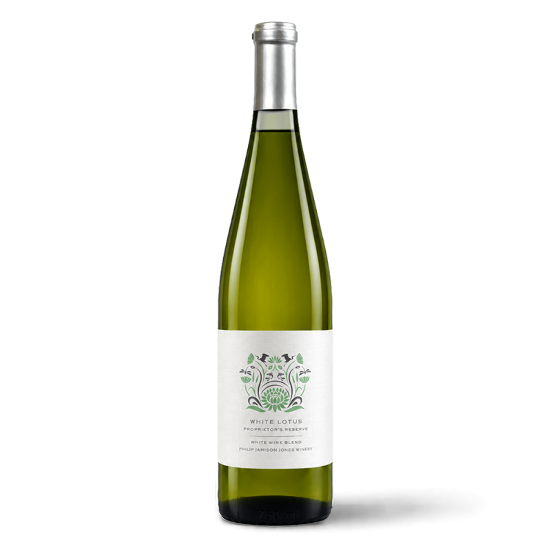 White Lotus Wine Bottle