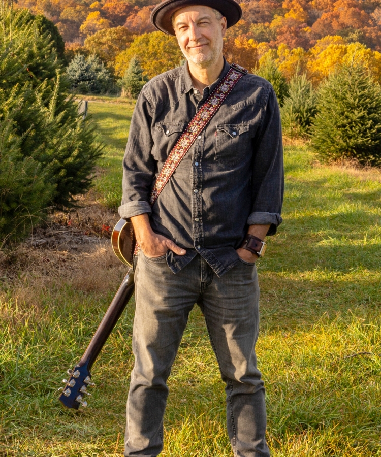 Brian Dolzani at the farm in the fall