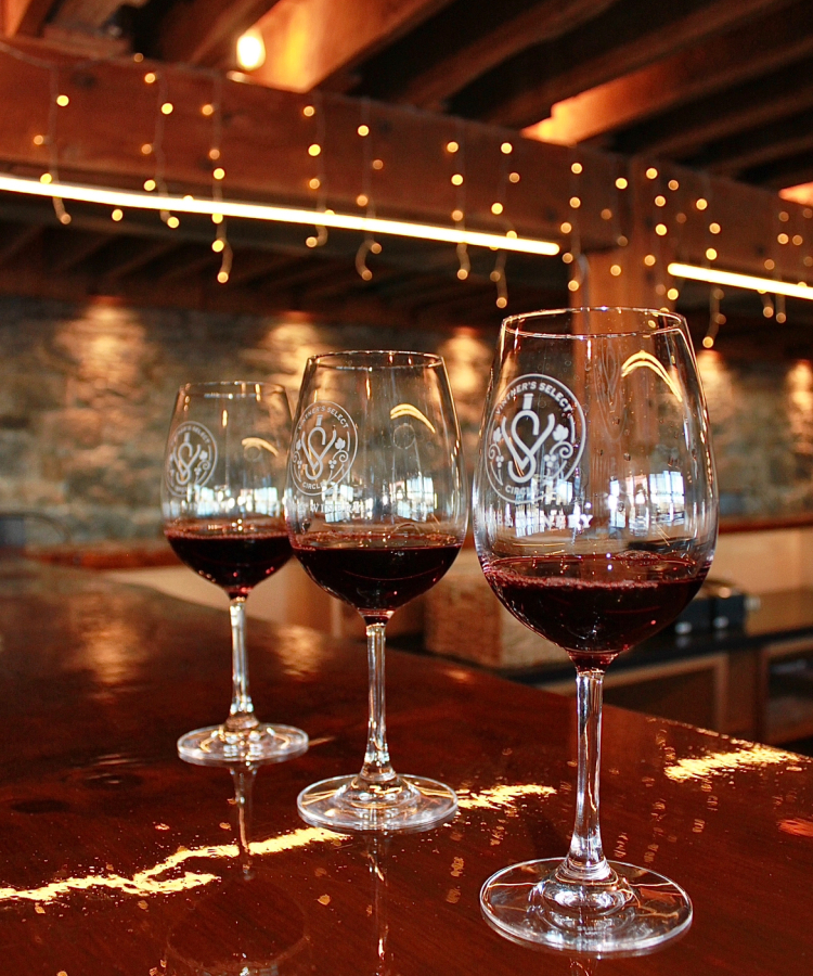 VSC Glasses in Tasting Room
